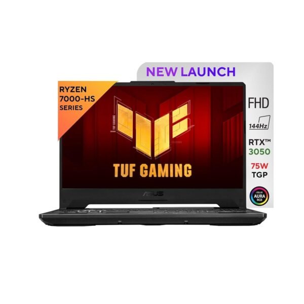 ASUS TUF Gaming A15, AMD Ryzen 7 7435HS Gaming Laptop(NVIDIA RTX 3050-4GB/60W TGP/16GB