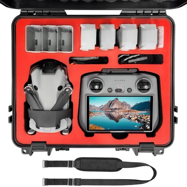 FPVtosky Mini 4 Pro Polypropylene Hard Case For Dji Mini 4 Pro/Mini 3 Pro, Waterproof Case